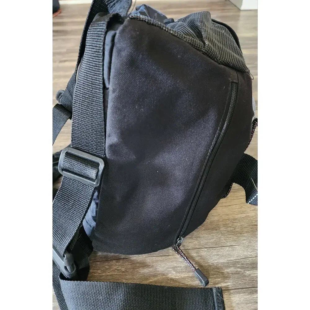 IRONMAN Black Gray Backpack Official Logo Design Athletic Gym Workout Bag Hiking